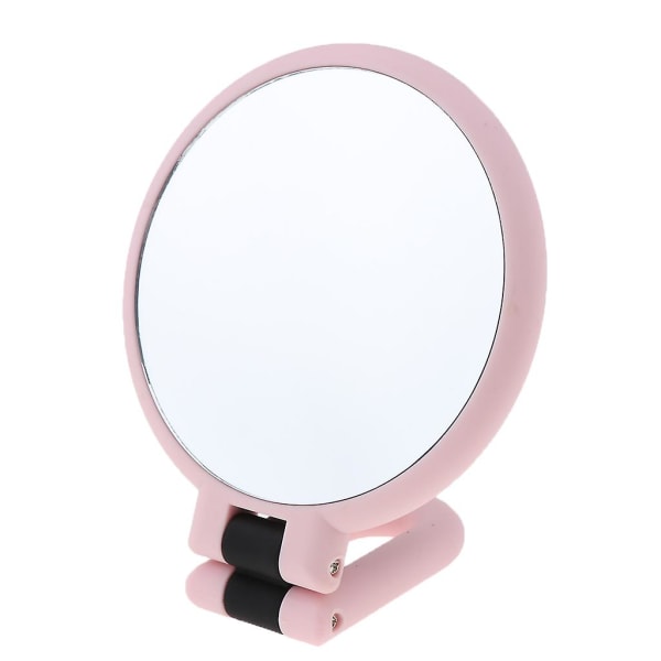 Portable Double Sided Round Handheld Magnifying Makeup Mirror 15x Magnify