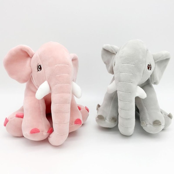 20 Cm söt baby elefant plysch stoppad leksak docka mjuk djur plysch leksak rosa