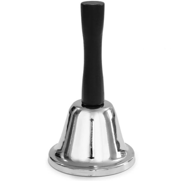 Ringklocka, silver, stål/trämaterial