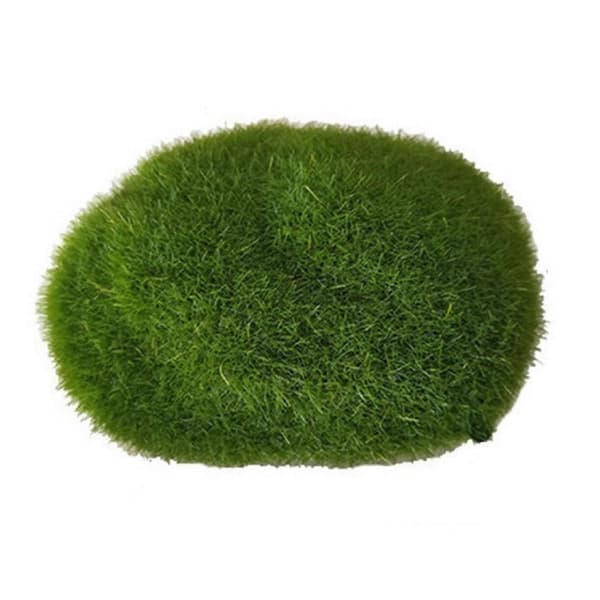 Kunstig Mossten – Blød PVC & Flocking – til Fehave & Terrarium – Dekorativ 9cm