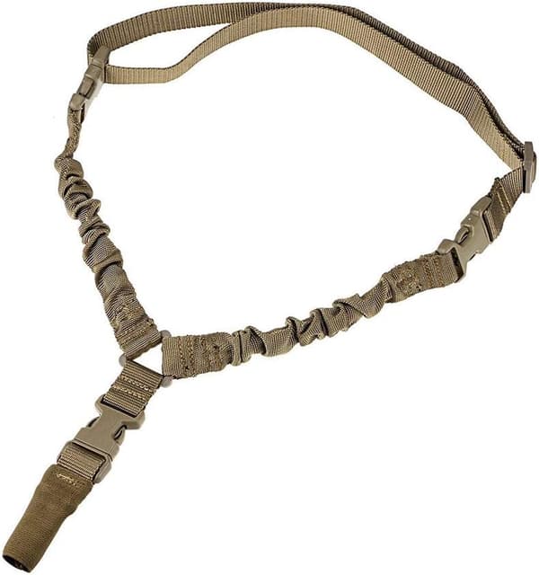 Justerbar enpunktsrem taktisk airsoft elastisk rem
