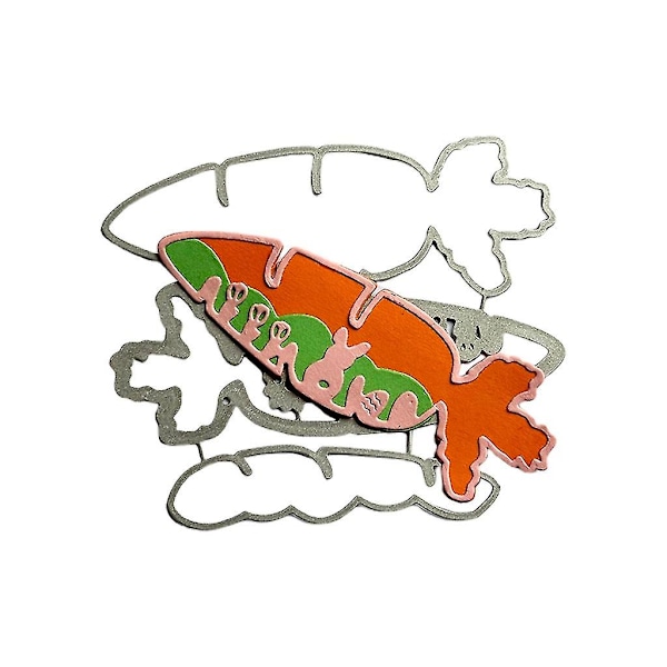 Påske gulerod metal skæredør scrapbooking stencil kort prægning die cuts