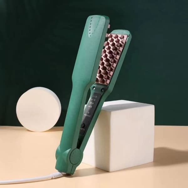 Volumizing Hårjern Glattejern Keramisk Hårkrøller Fluffy Hårkrøller green