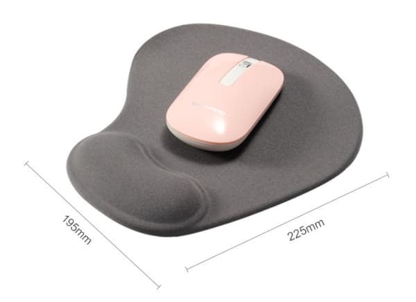 Musematte med gelpute - Musematte håndleddsstøtte - 225*195*22mm