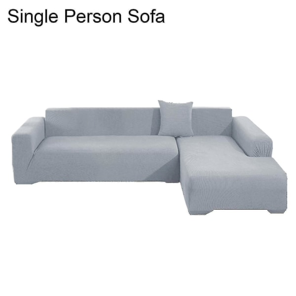 1 sæt sofabetræk fortykker ridsefast ensfarvet aftagelig sofabeskytter til hjemmet (farve: beige)