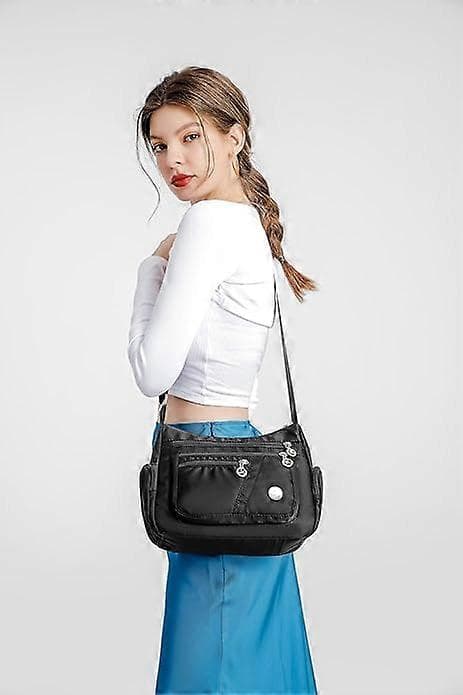 Dam Axelväskor, Vardagliga Handväskor & Axelväskor, Nylonväska, Lätt Vattentät Messenger Bag, Stöldskyddsväska