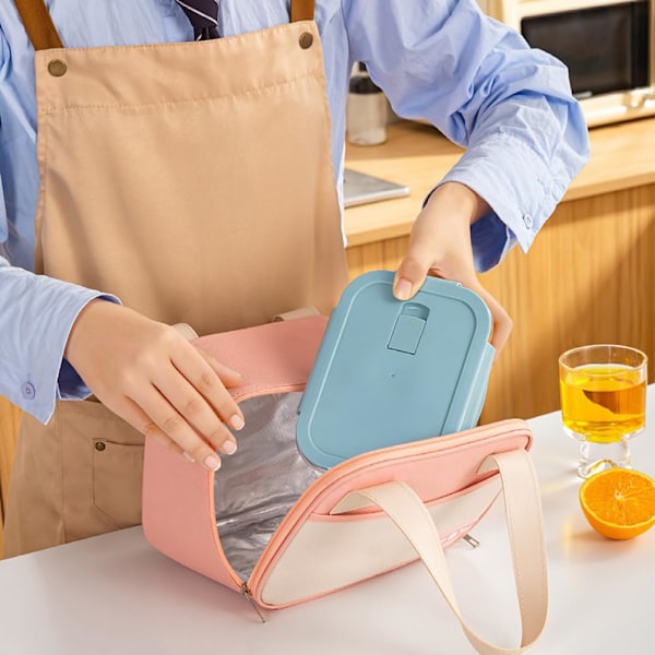Bærbar madkasse - Mini isoleret udendørs picnictaske, 1 stk. (Blå) blue