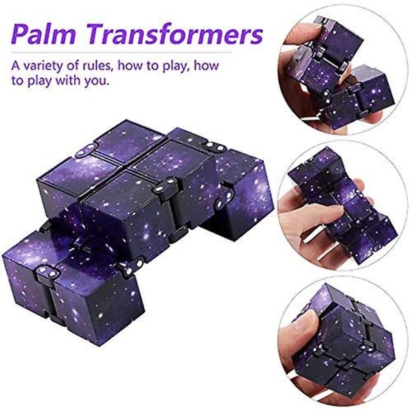 Infinity Cube Fidget Toy Mini Magic Cube Stress og Angst Reliever Finger Leke