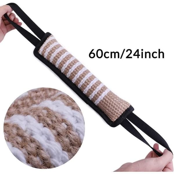 Bit-leksak - Bittålig korv - Jute - 58 cm - 200g