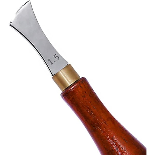 Nahkainen reunanleikkaaja, reunanleikkaaja, nahkainen matala ura, reunanleikkauslaite, trimmeri, uranleikkaus, nahkareunanleikkaaja, DIY-puristustyökalut (1 kpl, ruskea)