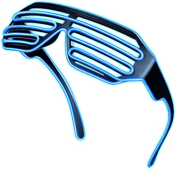 LED-bilelasit 3 vilkkutilalla (sininen valo) Deep Blue