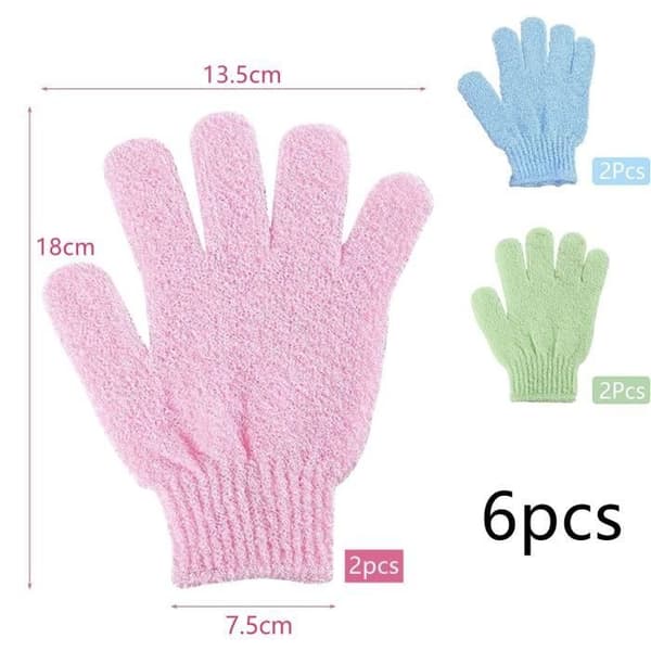 Eksfolieringshandske - Ikke angivet - 4 stk. - Polyester - Unisex - Genanvendelig
