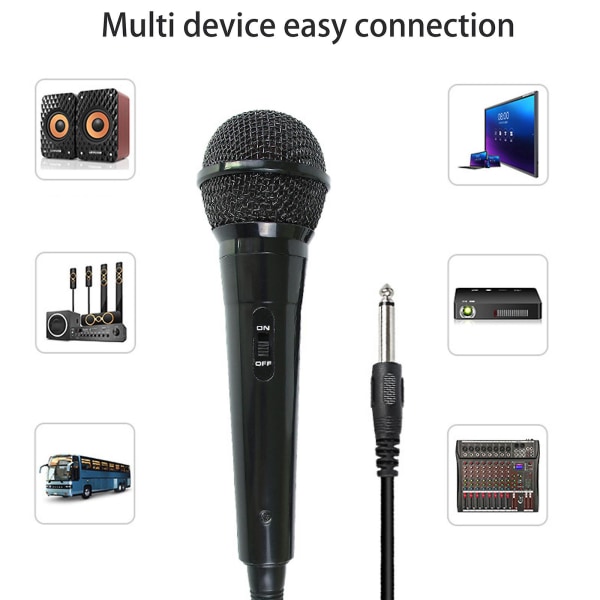 Karaoke kablet mikrofon, håndholdt mikrofon for sang, mikrofon karaoke