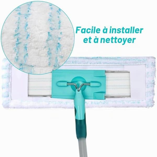 2 utbytesmoppar för Leifheit Profi XL Micro Duo / Profi XL Cotton Plus 42 cm mikrofiberersättningsöverdrag