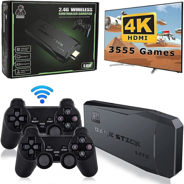 Mini Arcade Rocker 4k Tv-spilkonsol 32gb/64gb 3000+/10000+ Spil til Fc/mame Family Videospilkonsol Support 2 spillere