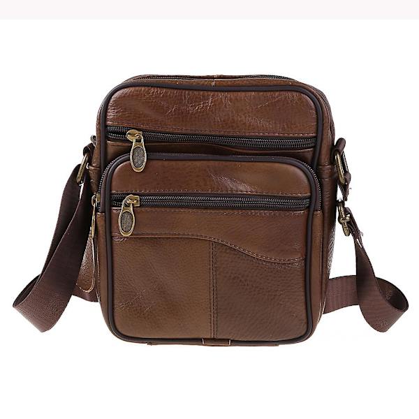 Miesten nahkainen olkalaukku, työlaukku, crossbody-laukku, salkku, käsilaukku, kassi
