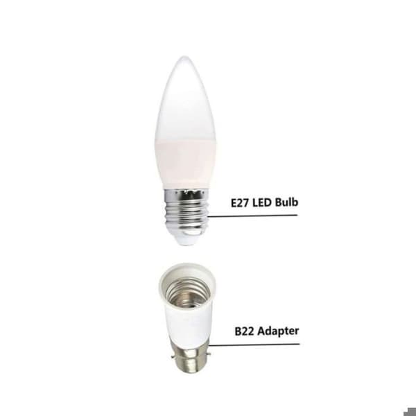 B22 til E27 stikkonverter, pærefatningsadapter, pæreholder, 4 stk. LAMP SOCKET – BUND