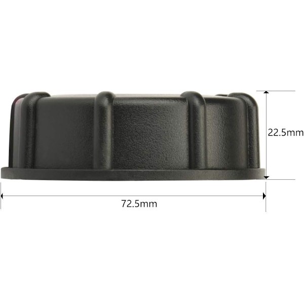 IBC-adapter 1/2 tommer hun-gevind IBC-beholdertilbehør adapterlåg 1/2inch