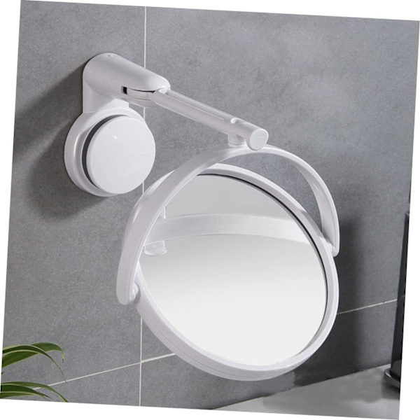 Hål- sminkningsspegel vägg fåfänga spegel med sugkopp sug spegel för dusch Led fåfänga spegel sminkningsspegel med sug vit full längd