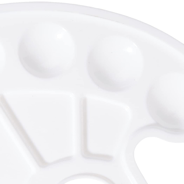 Holitz vit oval plastfärgpalett