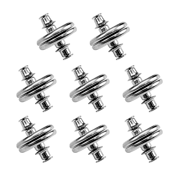 8 st magnetiska gardinvikter med bakre fäste, enkla att applicera, nya
