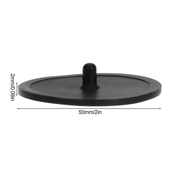 Blindfilter, Espresso Tilbageskylningsrenseskive, Kaffemaskine Gummiblindingsskiver Til Tilbageskylning Af Espressomaskiner (1stk, Sort)