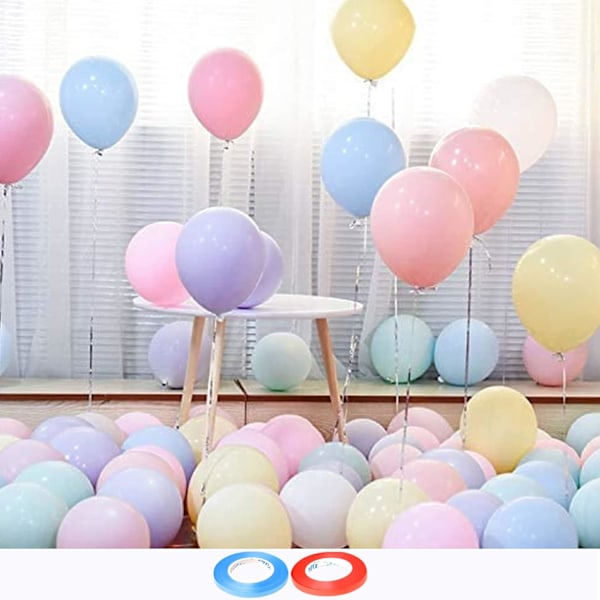100 st Vackra 10 tums Latexballonger, Partyballonger, Bröllopsballonger för Dekoration, Perfekt för DINA vackra Fester, Påskdekorationer