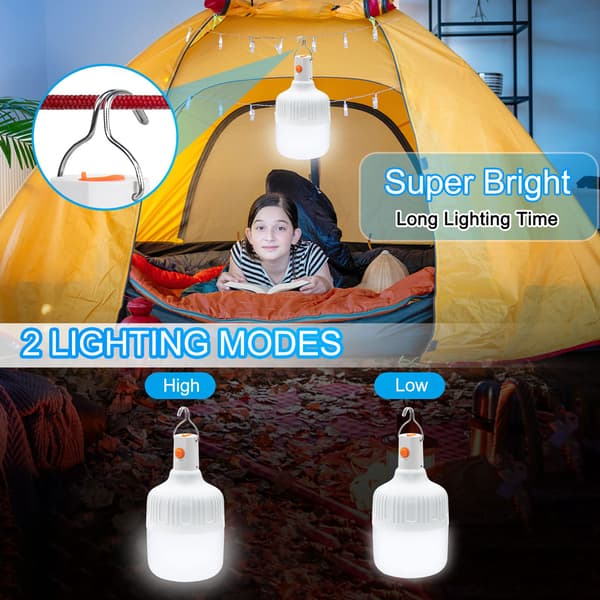 Camping Lanterner, 2-pakning Bærbare Dimbar LED Camping Lanterner, 800 Lumen, 2 Lysmoduser, Vanntette Campinglys
