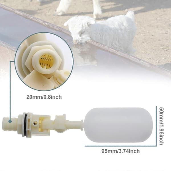 stk Automatisk Akvarium Flyteventil Kuleventil 1/2 Tomme 20mm