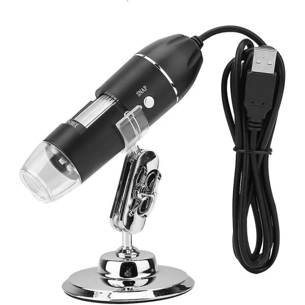 USB Wifi Förstoringsglas Endoskop 50x-1000x 2mp Digital Mikroskop Trådlöst Led Förstoringsglas Handhållet Digitalt Mikroskop För Datortelefon, 1 Pack