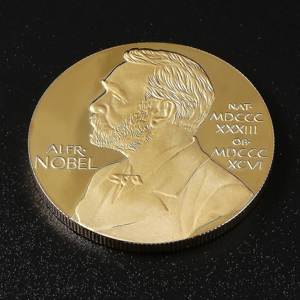 Alfred Bernhard Nobel Minnesmynt Samling Present Souvenir Konst Metall Anti