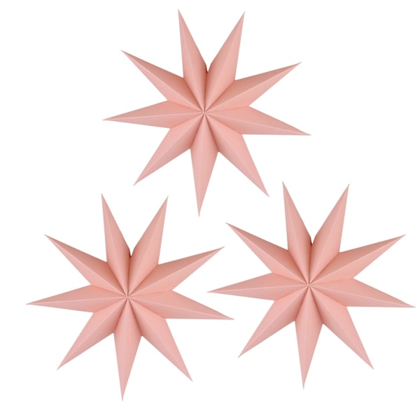 12 tommer 19D 9-spidset stjerne papir lanterne vægophæng til bryllup fødselsdag babyværelse dekorationer festartikler pink