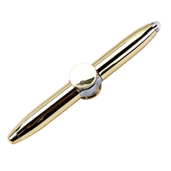 Spinnande roterande penna metallskal roterande penna led roterande penna refill kulspetspenna multi för studentunderhållning (3st, flerfärgad)