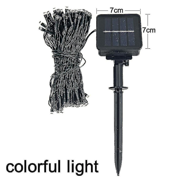Ulkoilun aurinkoketjuvalot, 2 kpl 39 jalkaa 100 LED-keijuvaloa