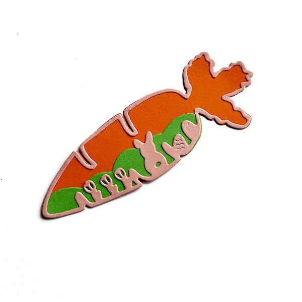 Påske gulerod metal skæredør scrapbooking stencil kort prægning die cuts