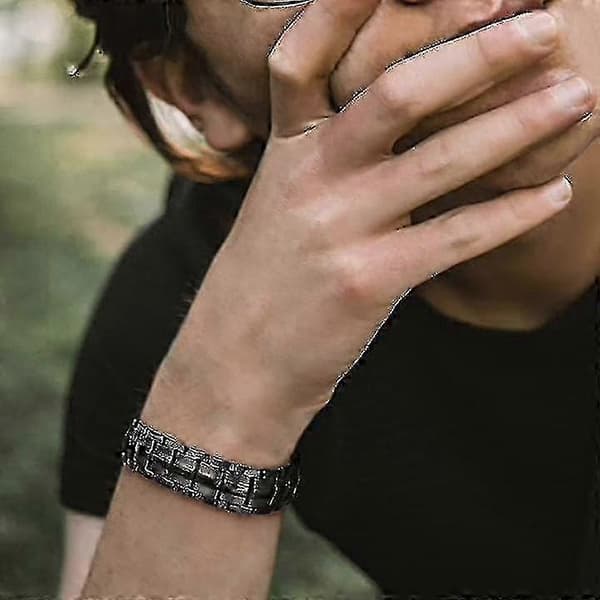 Starkt Magnetarmband för Män, Perfekt för Smärtlindring