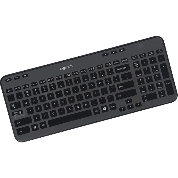 Näppäimistön cover Logitech K360 Wireless Desktop Keyboardille, Logitech Mk360 Keyboard Protector, Logitech Mk360 K360 Keyboard Accessories - musta