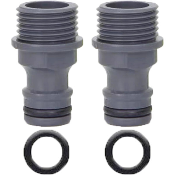 1/2\" Urosliitin, 2 kpl Puutarhaletkun Hana Liitin, ABS 1/2\" BSP Letkuliitin, Kierteitetty Hana-Adapteri Pikaliitin Puutarhaletkulle ja Ga Abs 1/2 Inch Male Thread
