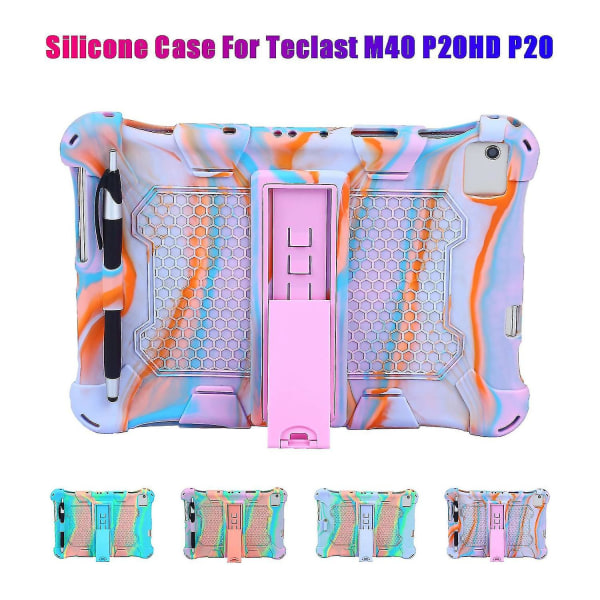 Silic Case M40 P20hd:lle 10,1 tuuman case Tabletti D kynällä P20hd:lle (violetti)
