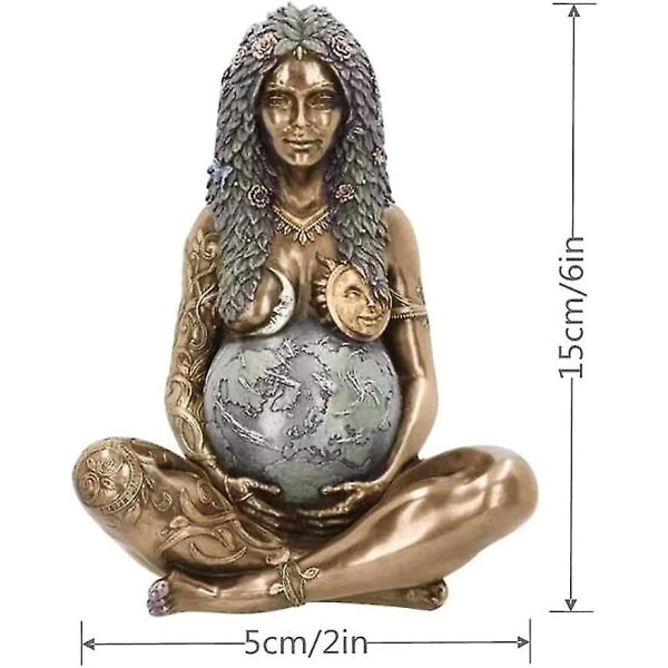 Gaia Statue Moder Jord Kunst Statue Polyresin Figur Figur Moder Jord Statue, Hjem Have Dekorative Polyresin Figur Kunst Statue Udendørs Dekor Ornamen
