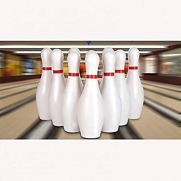 10x Bowlingspil med 2 bolde - Læringslegetøj til børn - Som beskrevet, 22cm