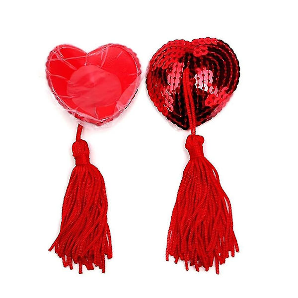 Kvinnors Tassle Hjärtformade BH Nippelskydd