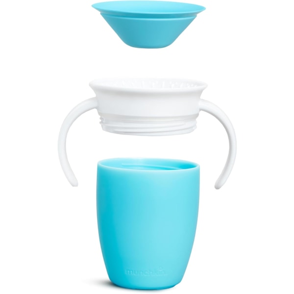 360 Sippy Cup, Harjoittelukuppi Taaperolle, BPA-Vapaa Vauva- ja Taaperokuppi Kahvoilla, Vuotamaton Kuppi, Astianpesukoneenkestävä Vauvakuppi, Vuotamaton Lapsille