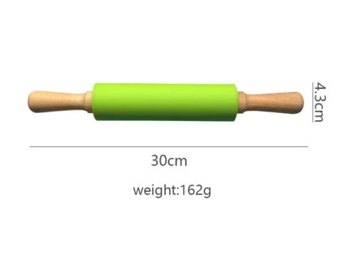 Kjevle - Non-stick silikon trehåndtak - 30 cm