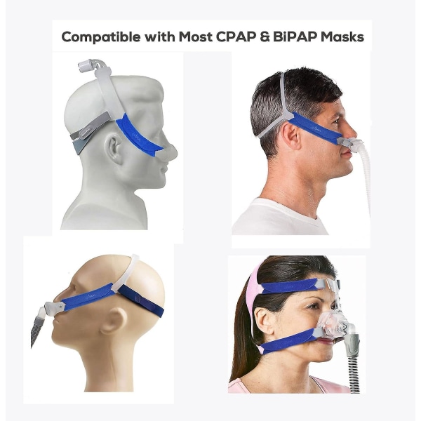 6-pack Cpap hodeplagg deksler, Cpap Strap Comfort Pads, Cpap Face Pads