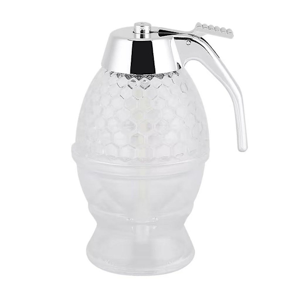 Honungsssirap Dispenser Glasburk Vintage Droppfri Behållare(1st, Transparent)