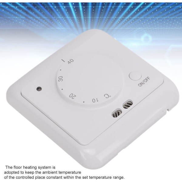ME720 3A 16A Mekanisk Termostat AC230V Gulvvarme Temperaturstyringssystemer Hjem Pejse og Varmeforsyninger til Erhverv