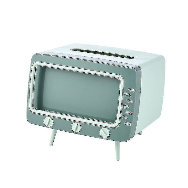Tv Tissue Box Telefonholder Stue Hjemmeskrivebord Opbevaring Multifunktionel Skuffe
