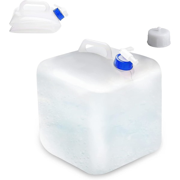 Sammenleggbar vannbeholder (20 liter-26*26*26cm), vannposebeholder vannpose for nødstilfelle, forberedelse, kriseberedskap, nødutstyr z