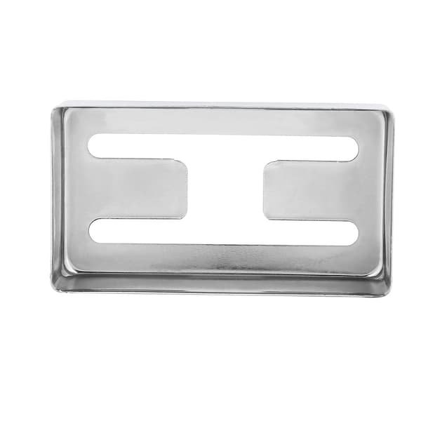 H-formad metallgitarrpickupfodral mässing Humbucker-skydd för elgitarrer silver